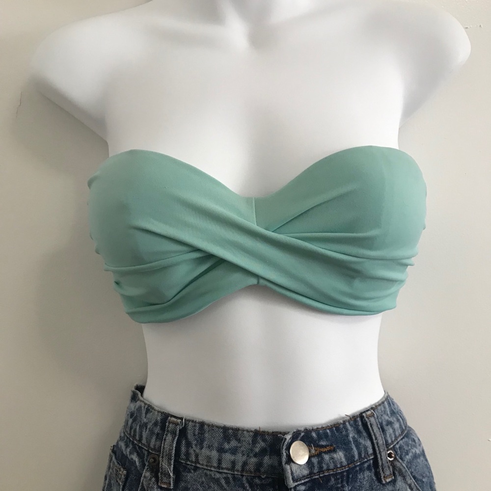 Victoria secret baby blue bandeau bikini top